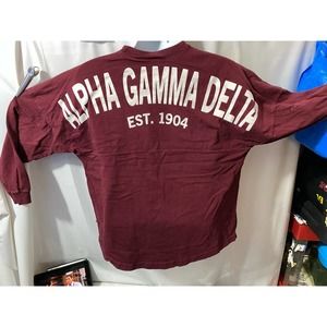 Vintage Alpha Gamma Delta Fraternity  Sorority Shirt Size S Pennant Brand